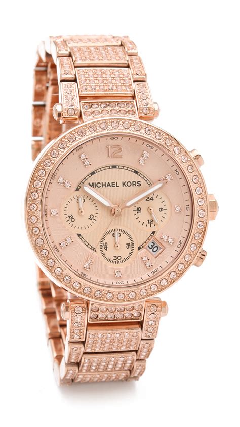 michael kors uhr gold rosa zifferblatt|michael kors rose gold.